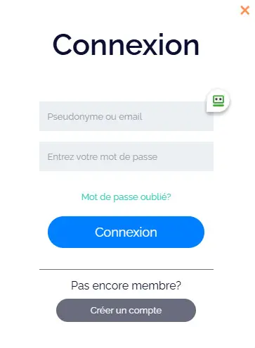 Connexion des membres du JELLY BEAN CASINO