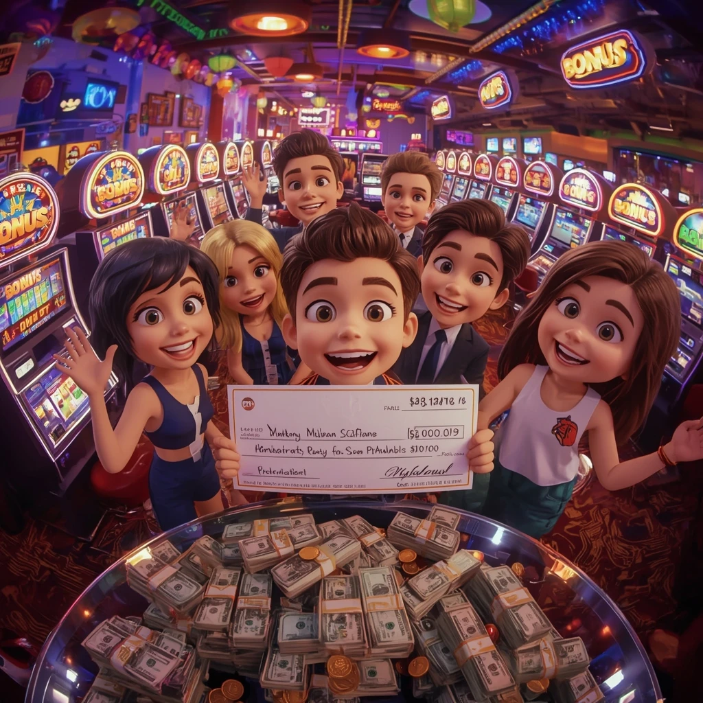 bonus dans les mains de l'homme au casino Jelly Bean Casino