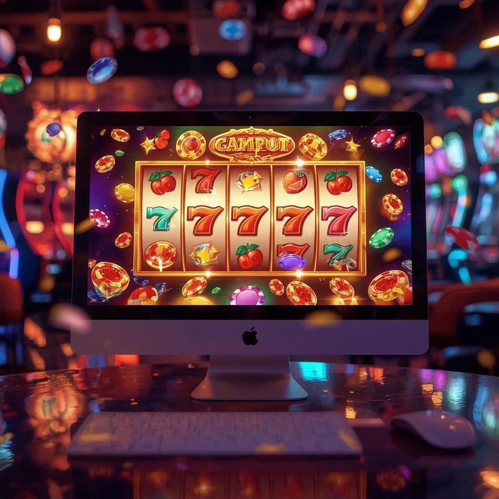 slots sur le moniteur JELLY BEAN CASINO