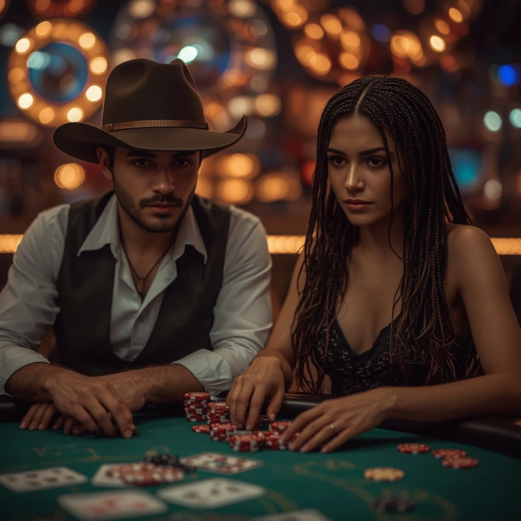 photo de deux joueurs de poker Jelly Bean Casino